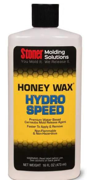 Stoner HoneyWax&reg;Hydro Speed是一種高固含量的水性乳液，不含任何溶劑，旨在代替?zhèn)鹘y(tǒng)的高級(jí)涂蠟作為復(fù)合材料行業(yè)中的脫模劑。