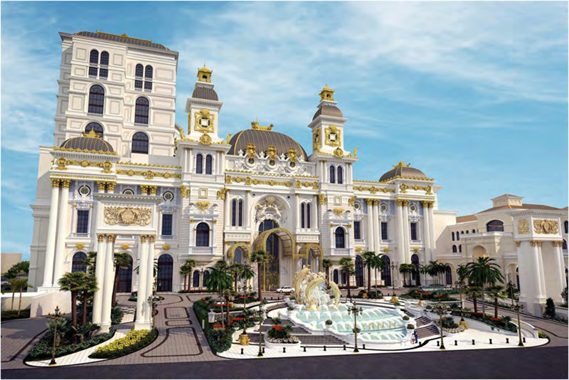 AOC力聯(lián)思阻燃樹脂應用案例:美國塞班島博華太平洋娛樂度假村建筑內(nèi)外墻飾件、雕塑